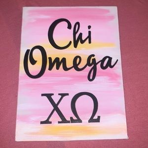 Chi Omega Sorority Canvas
